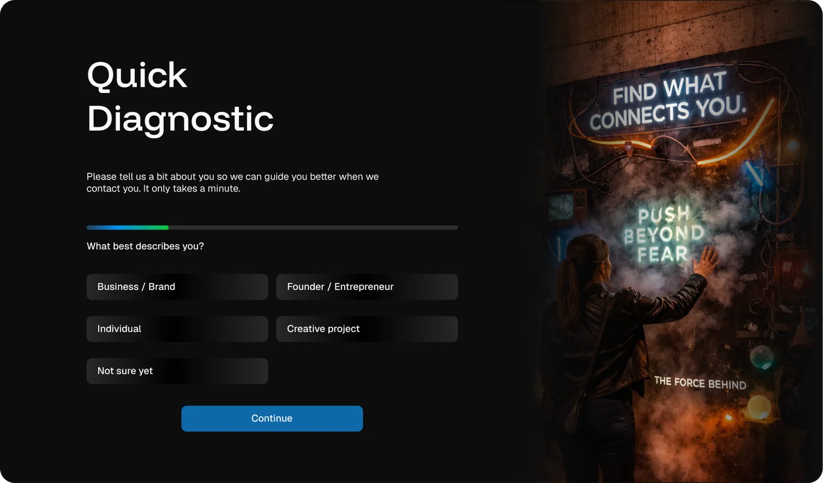 Playful Experiences — Diagnostic form flow