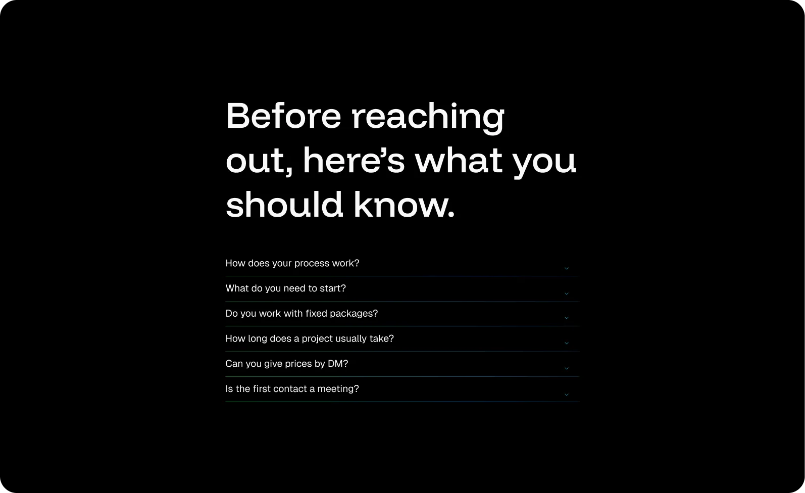 Playful Experiences — Self-service FAQ section